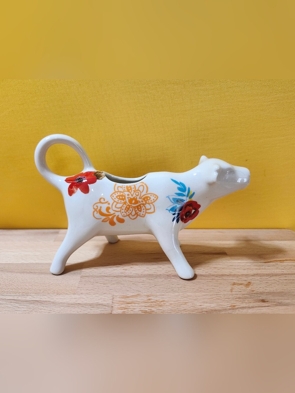 The Pioneer Woman Cow Creamer Timeless Floral Flea Market Country Charm Farm